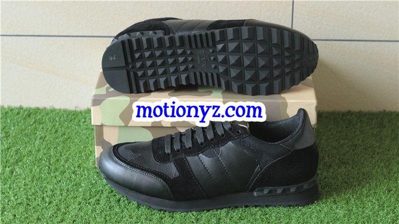 Valentino Noir Rockrunner Black Camo Sneaker